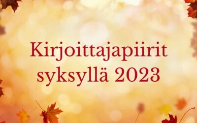 Kirjoittajapiirit syksyllä 2023